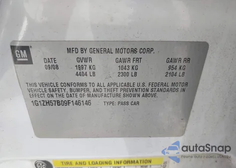 2009 Chevrolet Malibu Lt from USA, damaged, VIN 1G1ZH57B09F146146